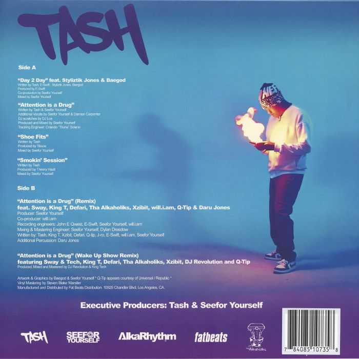 Attention Is a Drug (Clear Glass Vinyl) - Tash