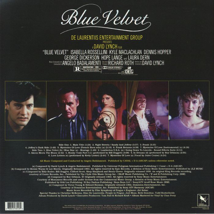 Blue Velvet (Soundtrack) (40th Anniversary Edition) (Indie Exclusive) - Angelo Badalamenti / Various