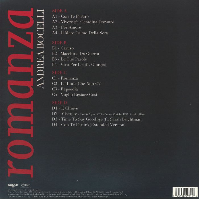 Romanza (30th Anniversary Edition) - Andrea Bocelli