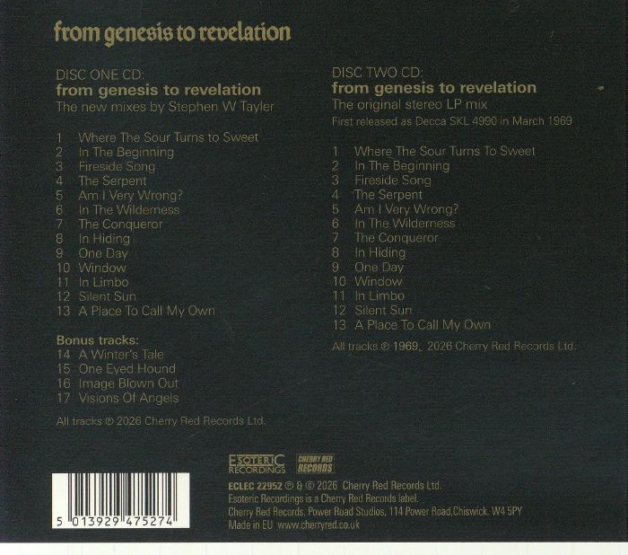 From Genesis to Revelation (Reissue) - Genesis (2xCD)