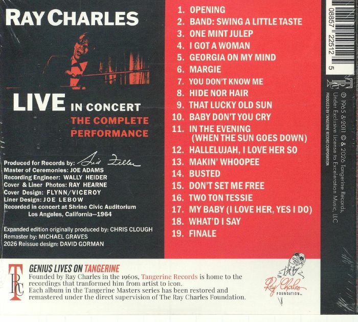 Ray Charles Live in Concert: the Complete Performance - Ray Charles (CD)