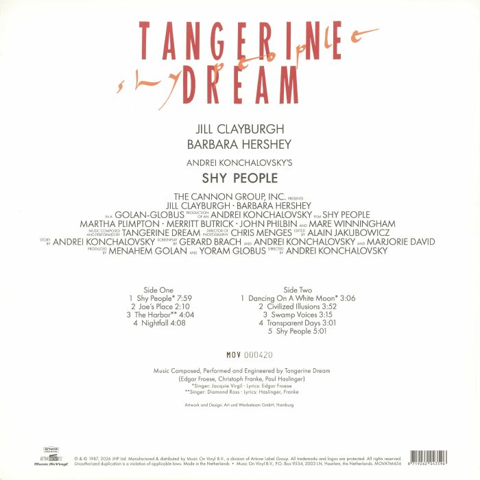 Shy People (Soundtrack) (Reissue) - Tangerine Dream
