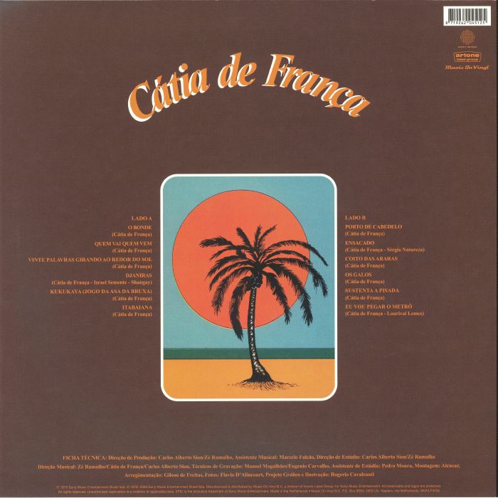 20 Palavras Ao Redor Do Sol (Reissue) (Renkli Plak) - Catia de Franca