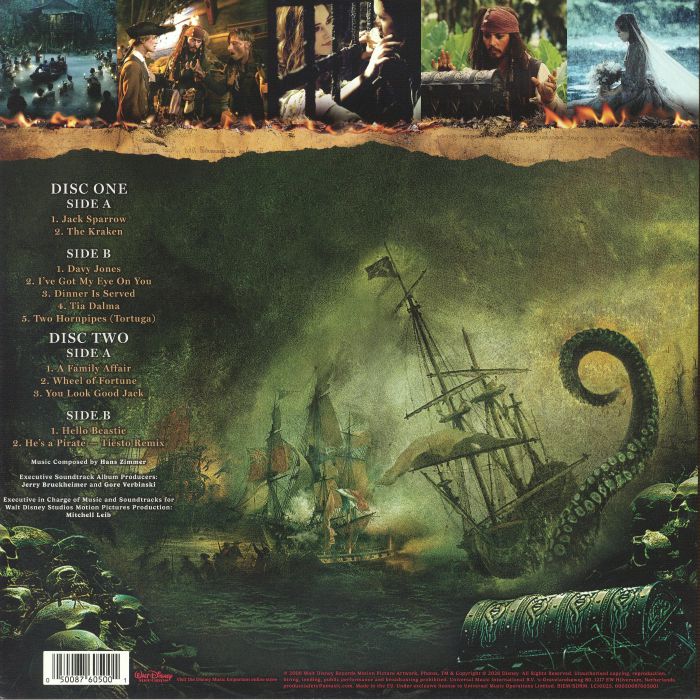 Pirates of the Caribbean: Dead Man's Chest (Soundtrack) ('Sea Glass' Vinyl) - Hans Zimmer