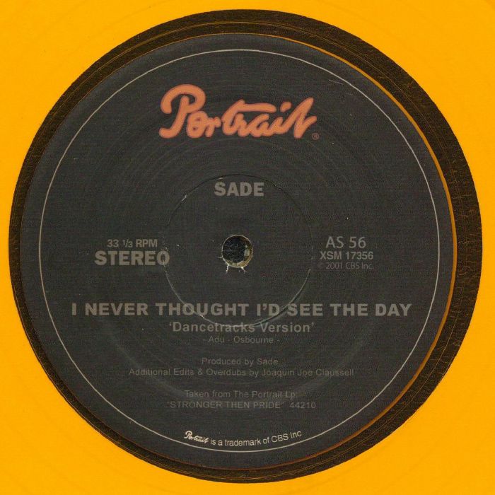 I Never Thought I'd See the Day - Sade