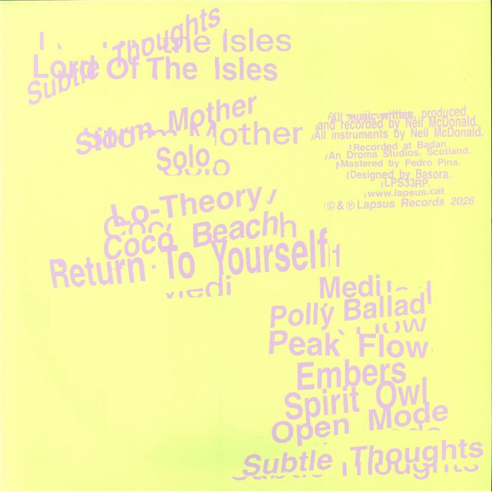 Subtle Thoughts (Renkli Plak) - Lord of the Isles