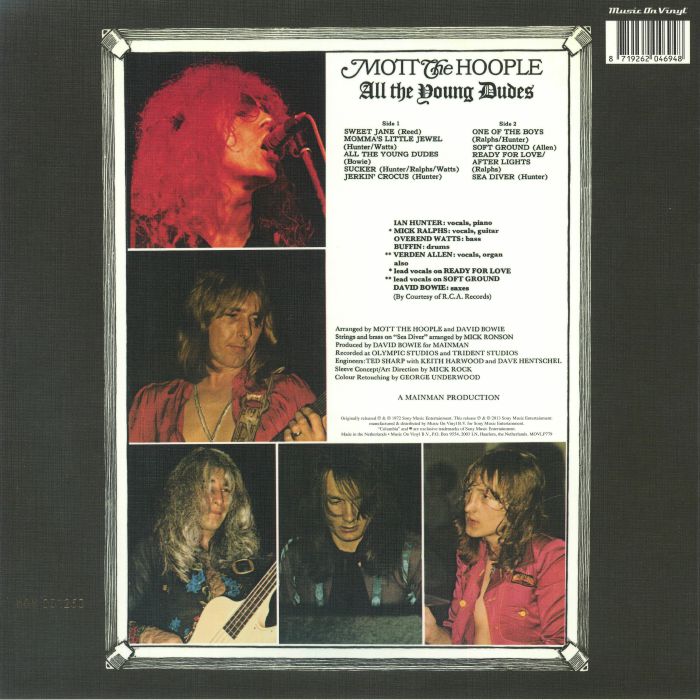 All the Young Dudes (Limited Yellow Vinyl) - Mott the Hoople