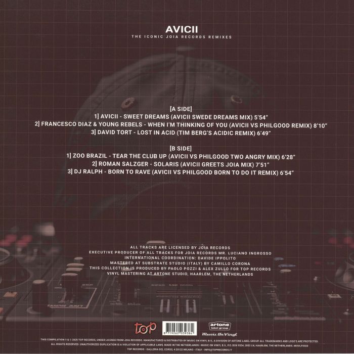 The Iconic Joia Records (Remixes) (Gold & Red Marbled Vinyl) - Avicii / Various
