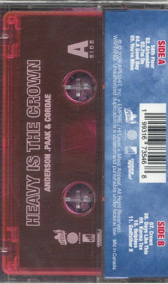 Heavy Is the Crown - Anderson Paak / Cordae (Kaset)