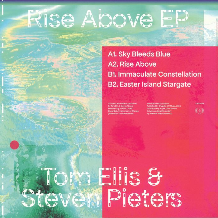 Rise Above EP (Blue & White Marbled Vinyl) - Tom Ellis / Steven Pieters