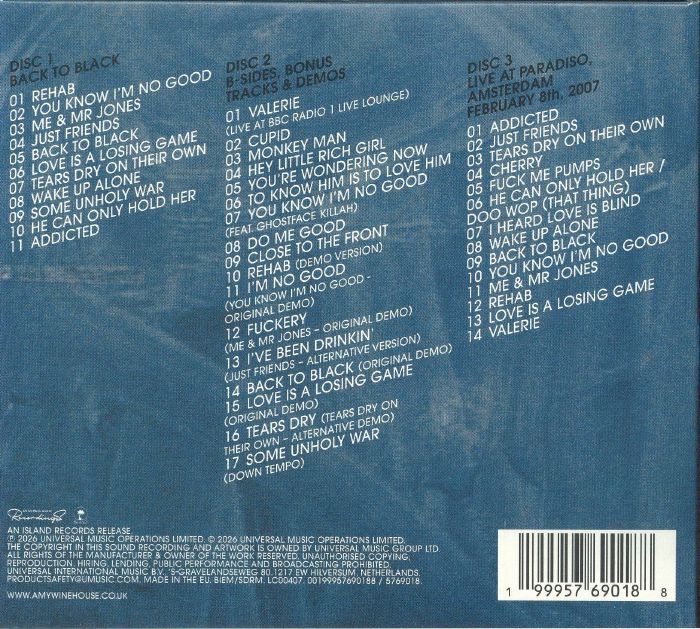 Back to Black (20th Anniversary Edition) - Amy Winehouse (3xCD)