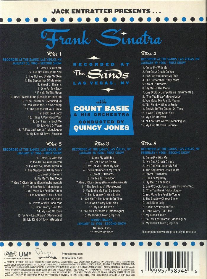 Sinatra at the Sands (60th Anniversary Edition) - Frank Sinatra (5xCD)