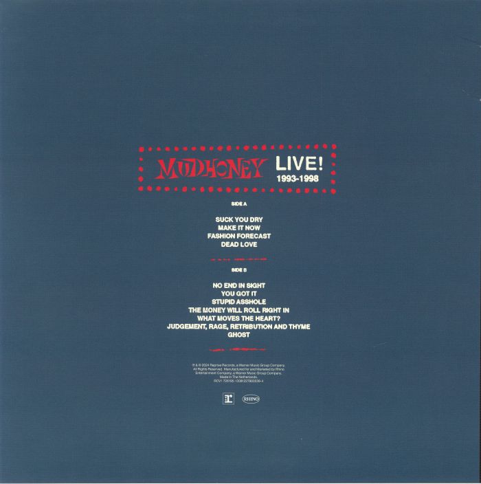 Live! 1993-1998 (Rocktober 2026) (Limited White Vinyl) - Mudhoney