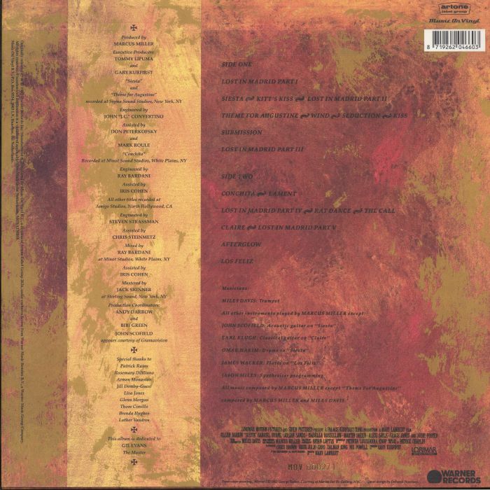 Music from Siesta (Limited Gold Vinyl) - Miles Davis / Marcus Miller
