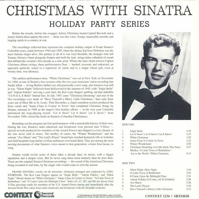 Christmas with Sinatra (Red & White Marbled Vinyl) - Frank Sinatra