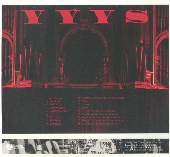 Hidden in Pieces: Live at the Royal Albert Hall - Yeah Yeah Yeahs (CD)