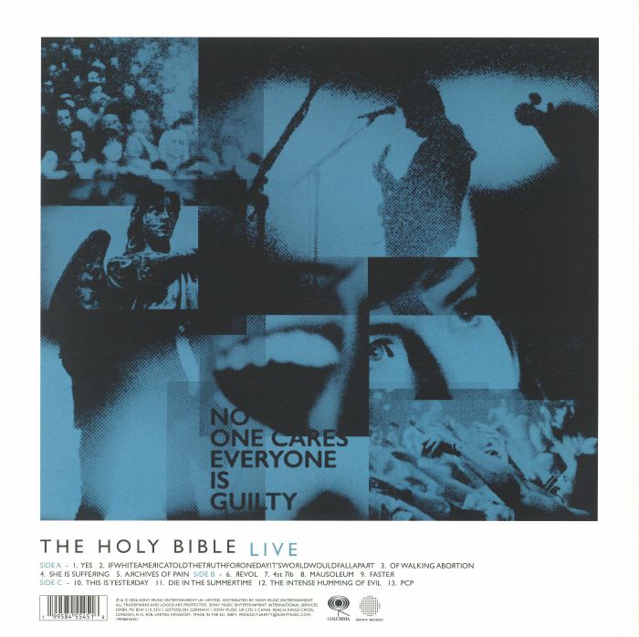 The Holy Bible Live (Limited Blue Marbled Vinyl) - Manic Street Preachers