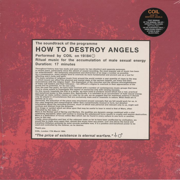 How to Destroy Angels (Soundtrack) (Reissue) - Coil