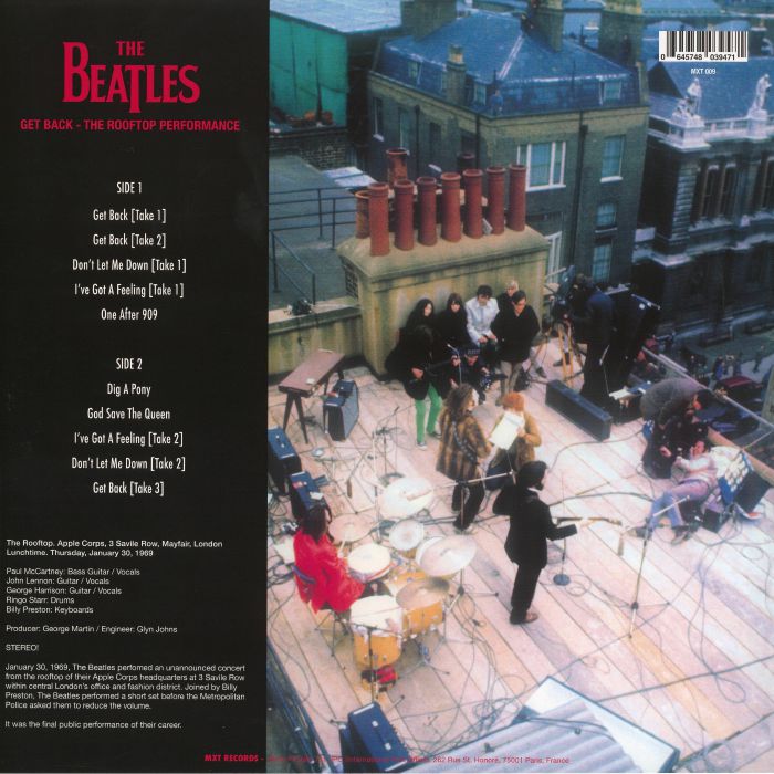 Get Back: the Rooftop Performance - The Beatles
