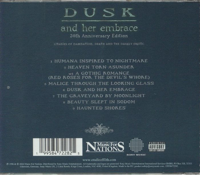 Dusk & Her Embrace (30th Anniversary Edition) - Cradle of Filth (CD)