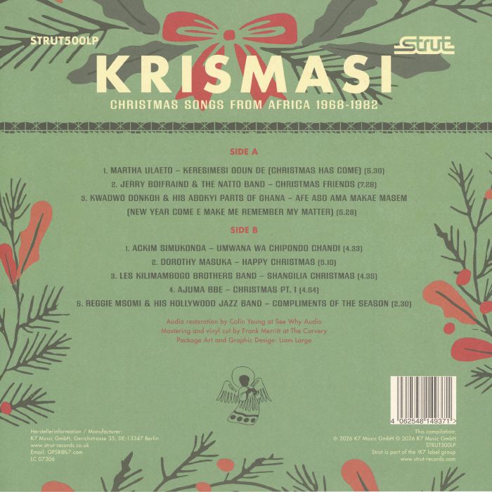 Krismasi: Christmas Songs from Africa 1968-1982 (Red & White Vinyl) - Various