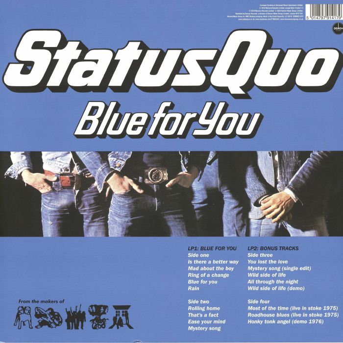 Blue for You (National Album Day 2026) (Translucent Blue Vinyl) - Status Quo