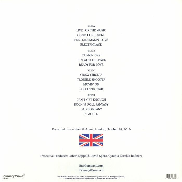 Live in London (National Album Day) (1 Per Customer) (Limited Blue Vinyl) - Bad Company