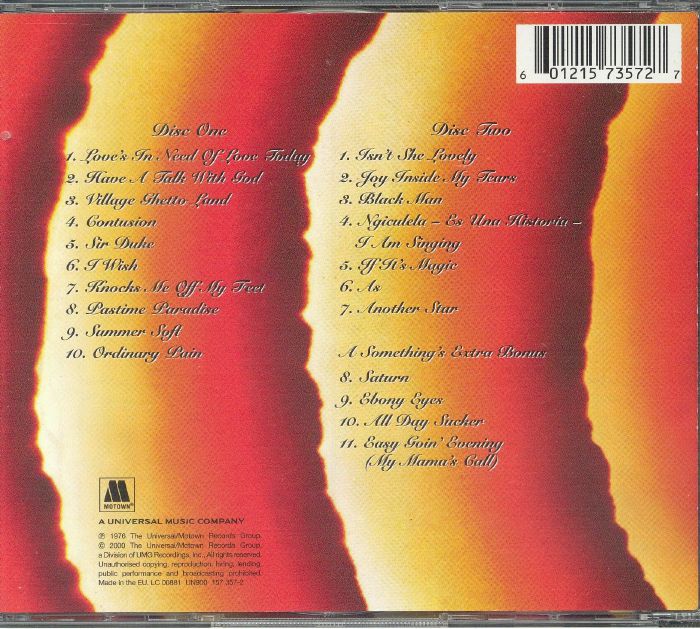 Songs in the Key of Life (Remastered) - Stevie Wonder (2xCD)