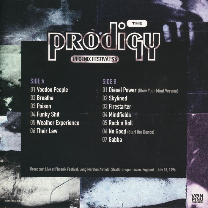 Phoenix Festival 96 (Grey Marbled Vinyl) - The Prodigy