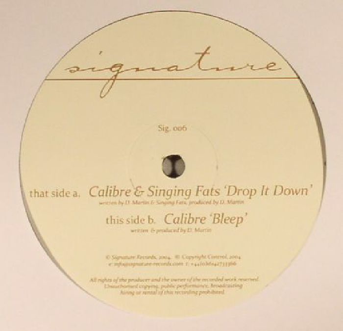 Drop It Down - Calibre & Singing Fats