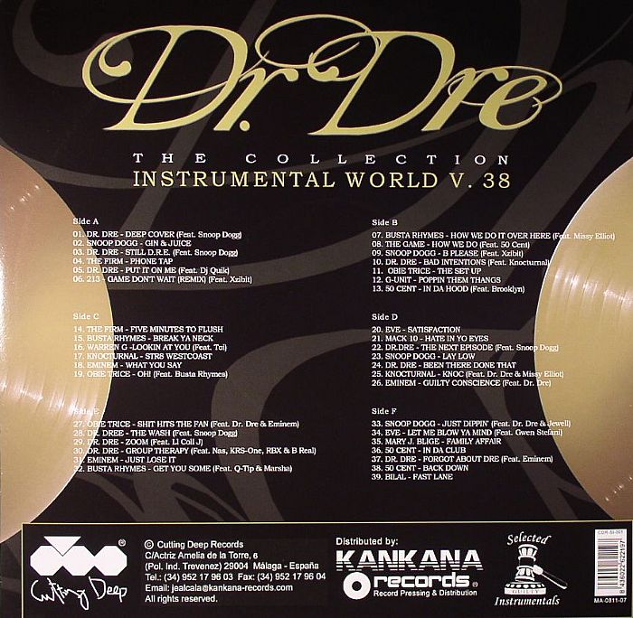 The Collection: Instrumental World V 38 (3xLP) - Dr Dre / Various