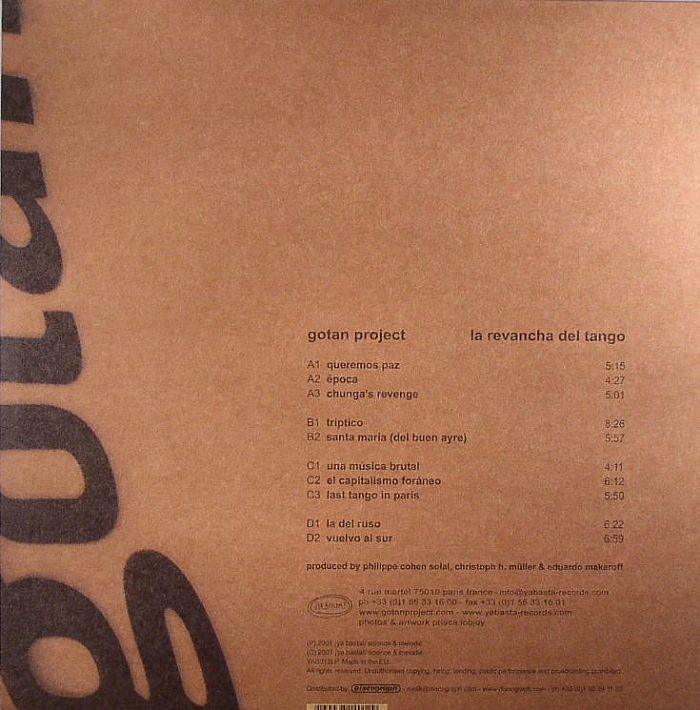 La Revencha Del Tango - Gotan Project