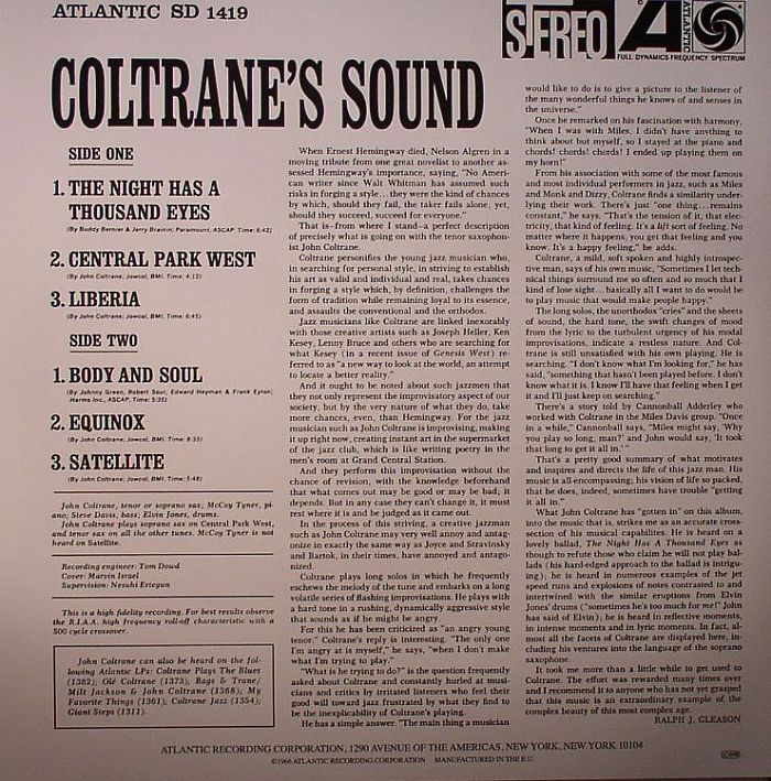 Coltrane's Sound - John Coltrane