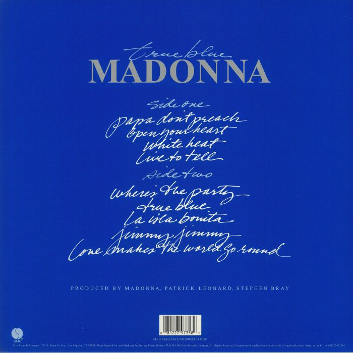 True Blue (Remastered) - Madonna