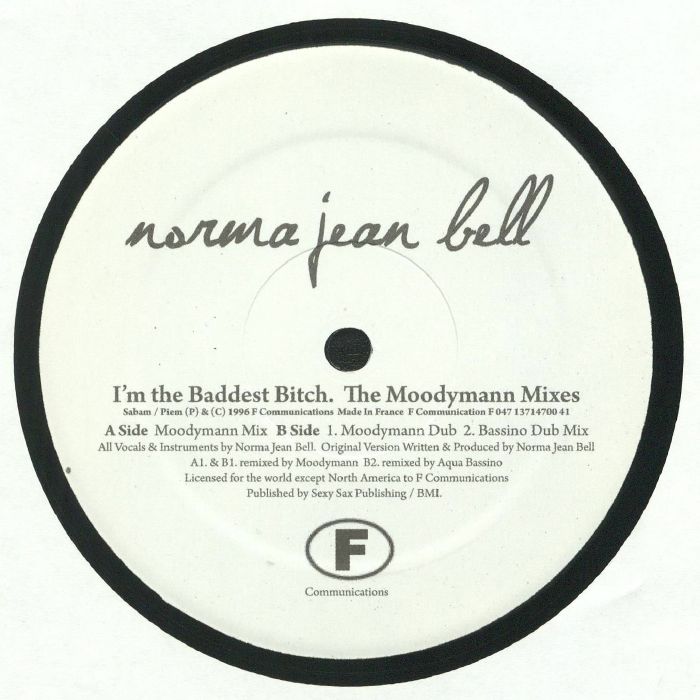 I'm the Baddest Bitch: the Moodymann Mixes - Norma Jean Bell