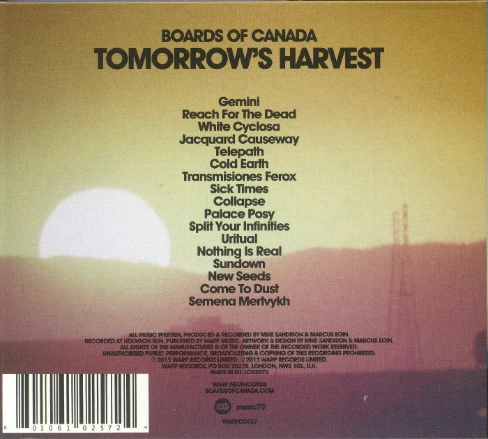 Tomorrow's Harvest - Boards of Canada (CD)