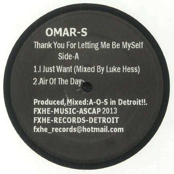 Thank You for Letting Me Be Myself: Part 1 - Omar S