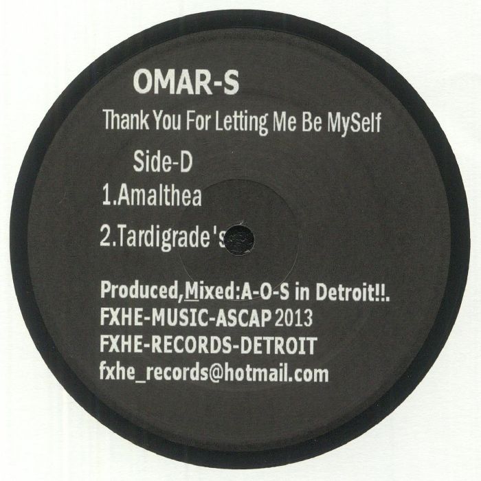 Thank You for Letting Me Be Myself: Part 1 - Omar S