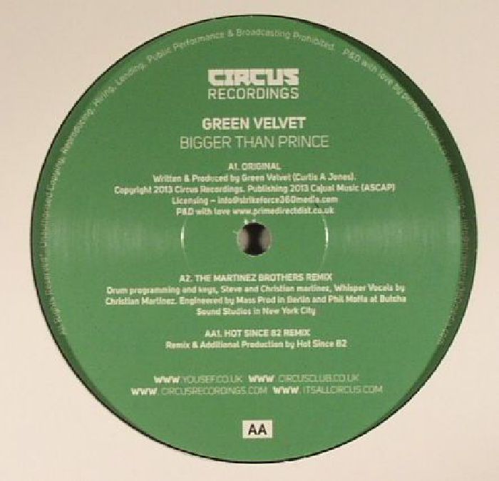 Bigger Than Prince - Green Velvet