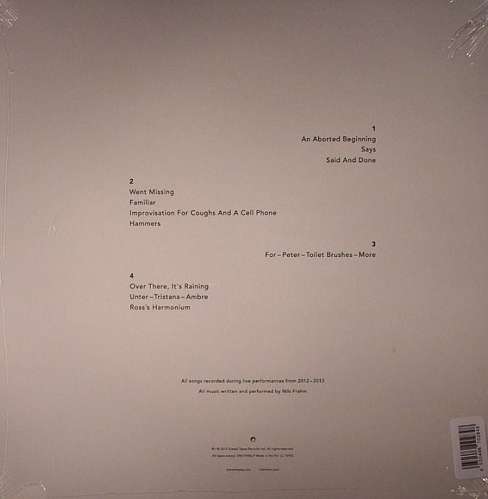 Spaces - Nils Frahm