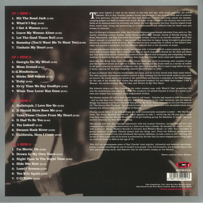 The Ultimate Collection (Clear Vinyl) - Ray Charles
