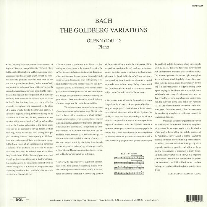 Bach: the Goldberg Variations - Glenn Gould