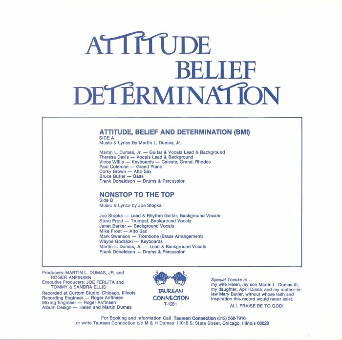 Attitude Belief & Determination (Remastered) - Martin L Jr Dumas