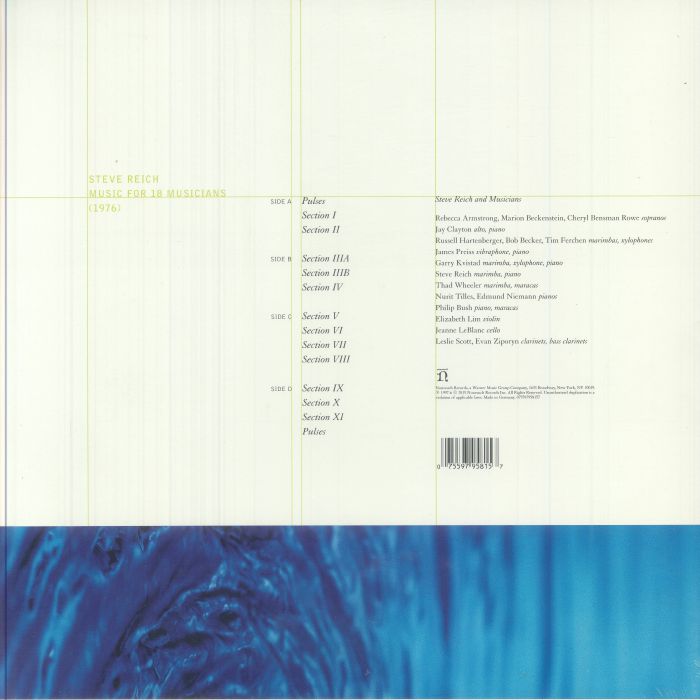 Music for 18 Musicians (Reissue) - Steve Reich