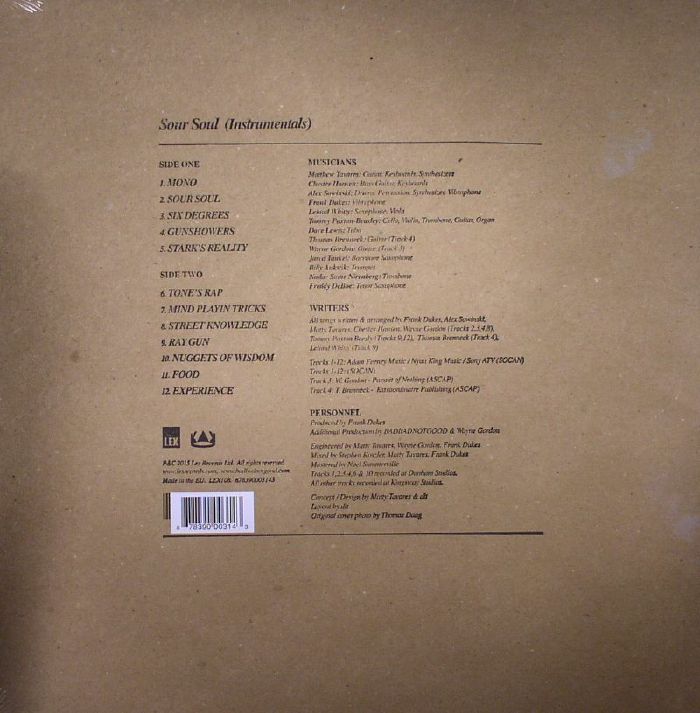 Sour Soul: Instrumentals - Badbadnotgood / Ghostface Killah