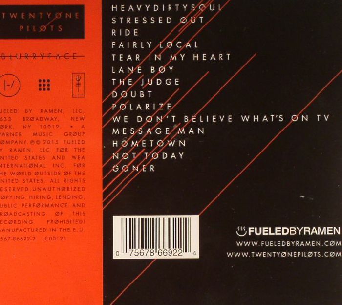 Blurryface - Twenty One Pilots (CD)