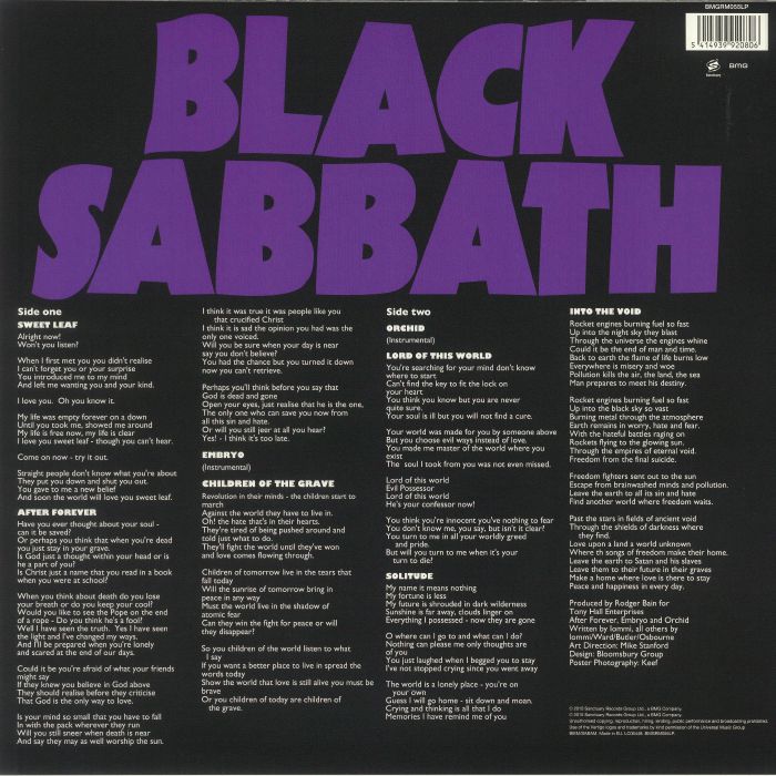 Master of Reality - Black Sabbath