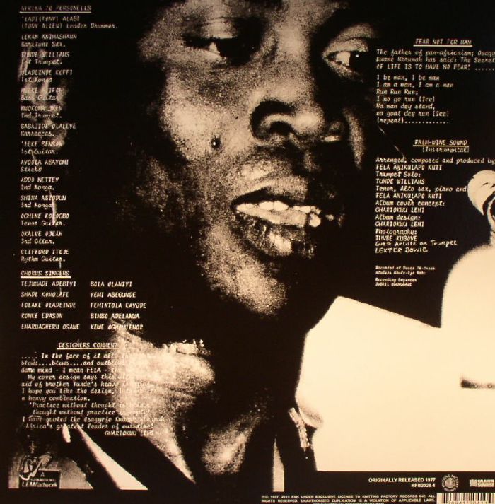 Fear Not for Man - Fela Kuti / Afrika 70