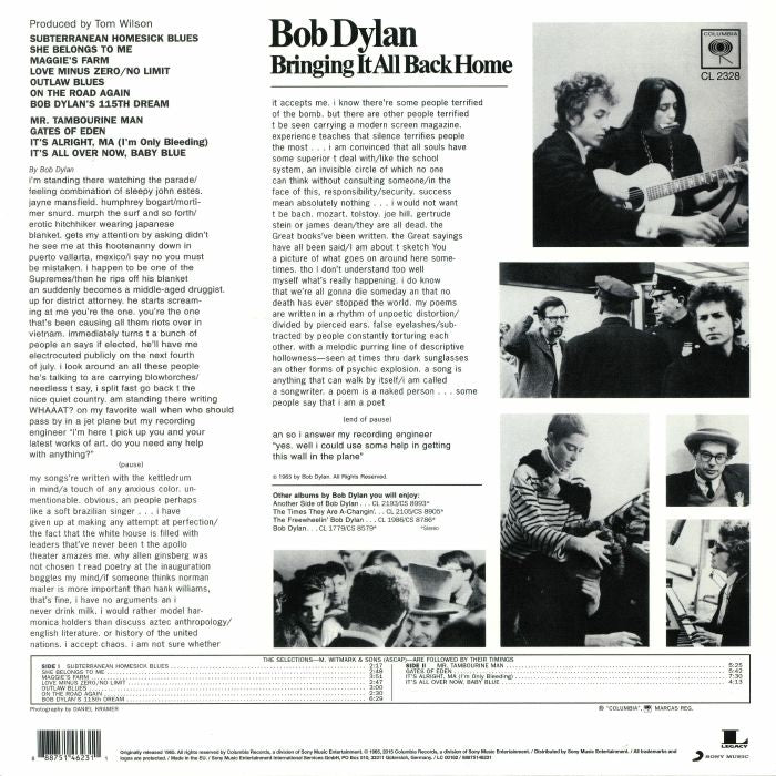 Bringing It All Back Home - Bob Dylan