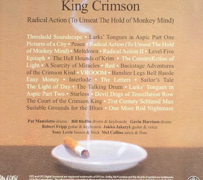 Radical Action to Unseat the Hold of Monkey Mind - King Crimson (CD)